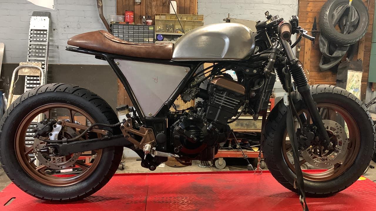 Custom chopper motorcycle